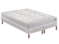 Ensemble Bultex matelas Inox + sommier + pieds