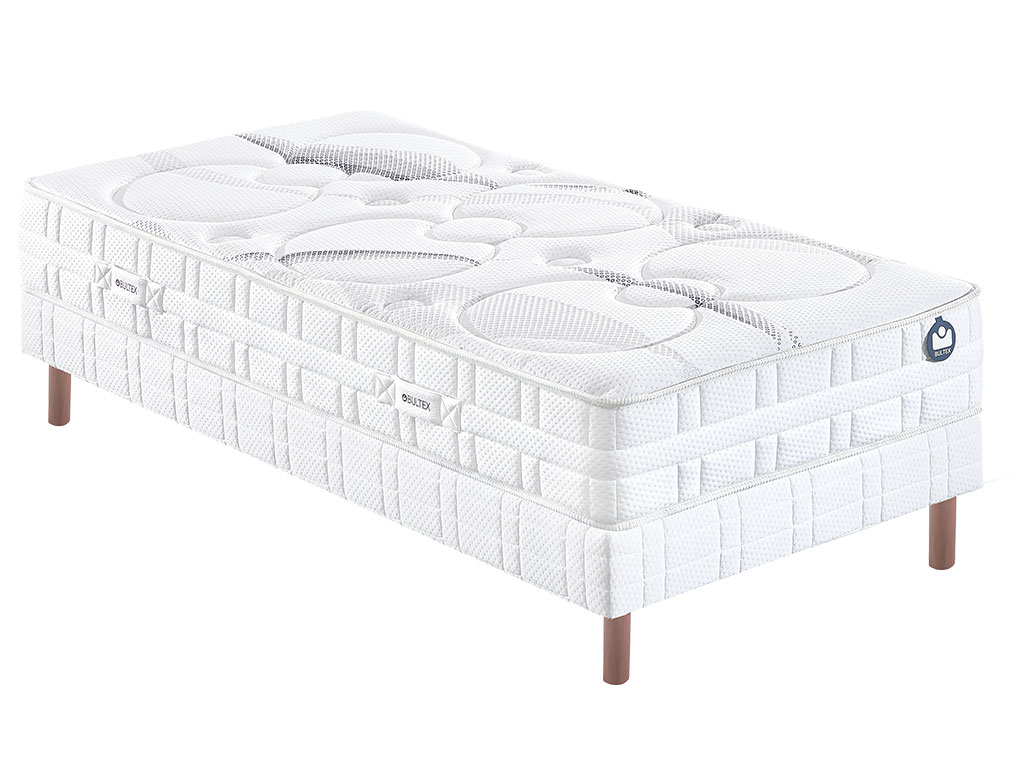 Ensemble Bultex matelas Clearness + sommier + pieds