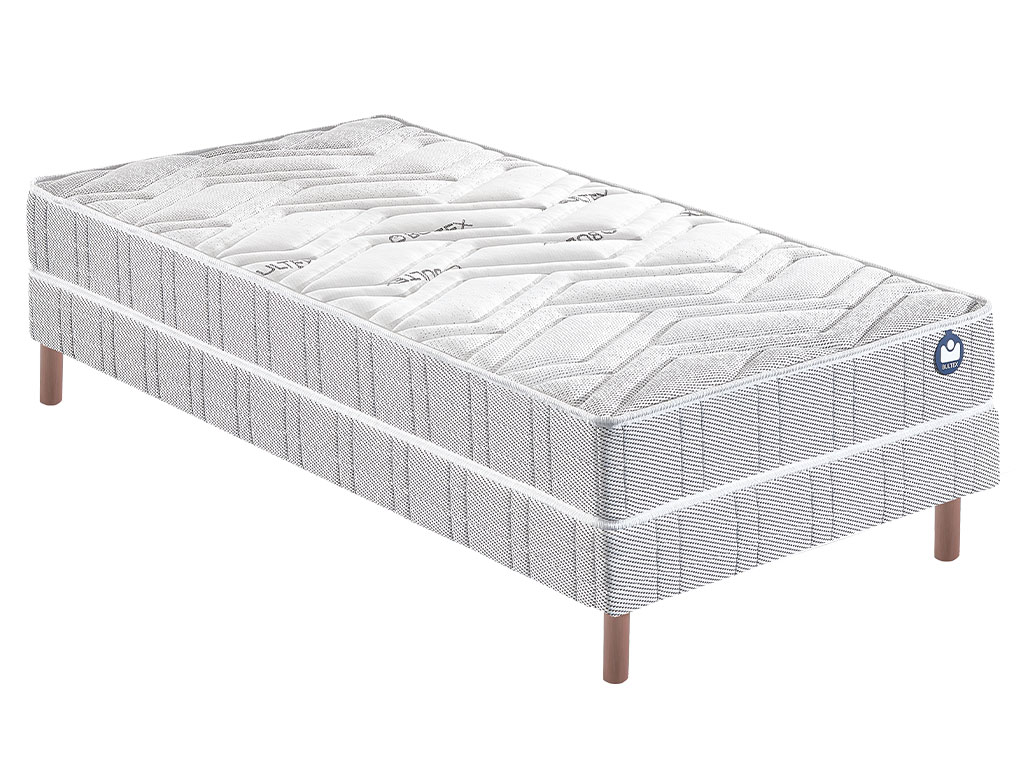 Ensemble Bultex matelas Inox + sommier + pieds