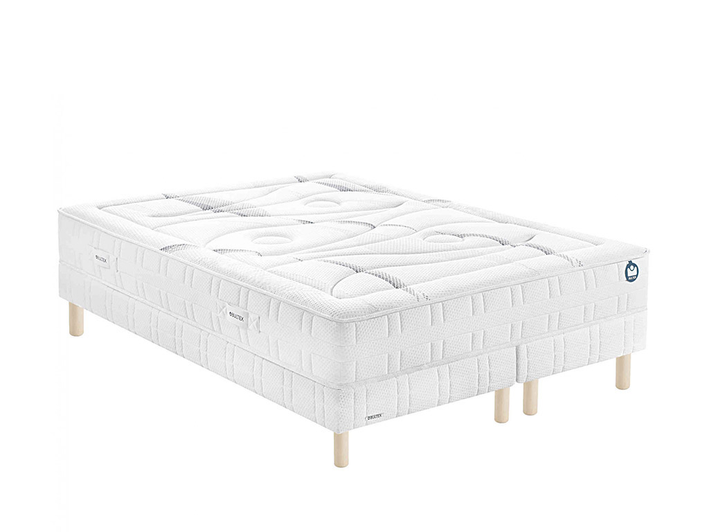 Ensemble Bultex matelas Lightness + sommier + pieds