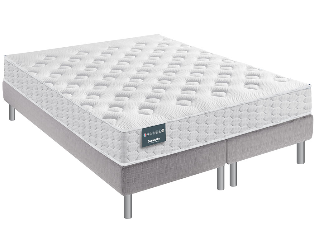 Ensemble dunlopillo genial mousse memoire de forme 160/2x80x200