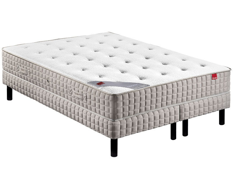 Ensemble Epeda matelas Orchidée + sommier + pieds