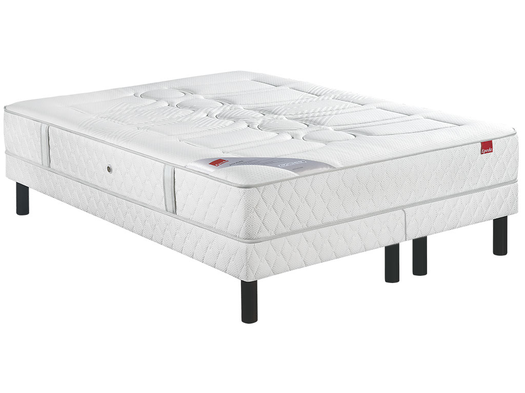 Ensemble Epeda matelas Poudré 2 + sommier