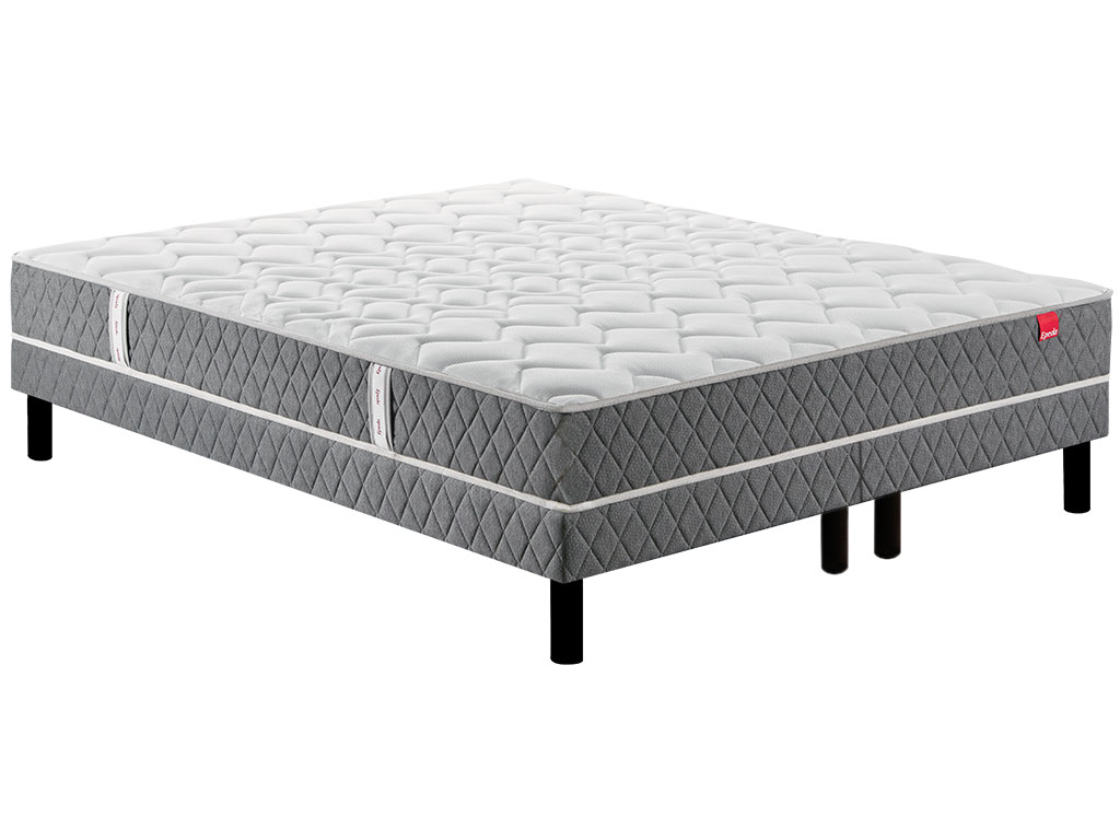 Ensemble Epeda matelas Tendance + sommier Dominance + pieds