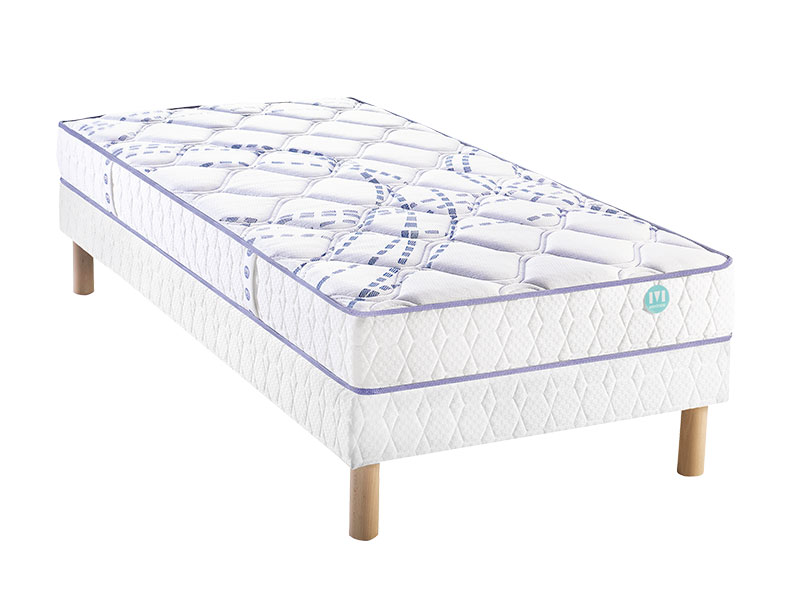 Ensemble Merinos matelas Scopit + sommier + pieds