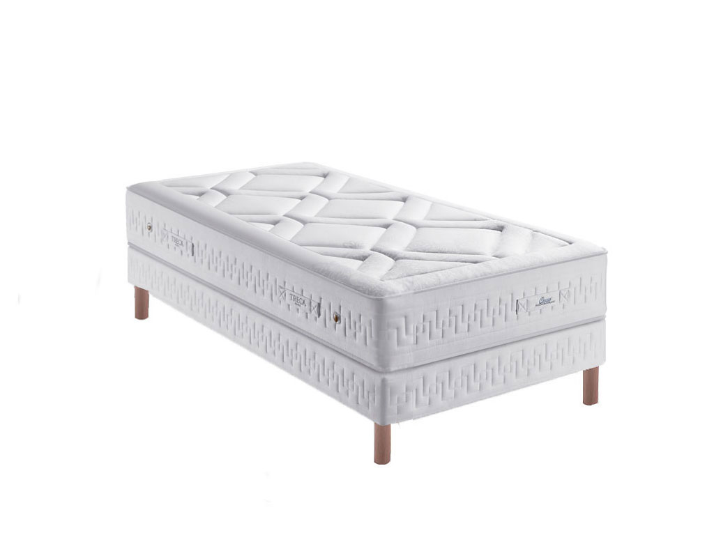 Ensemble Treca Matelas Crocus + sommier + pieds