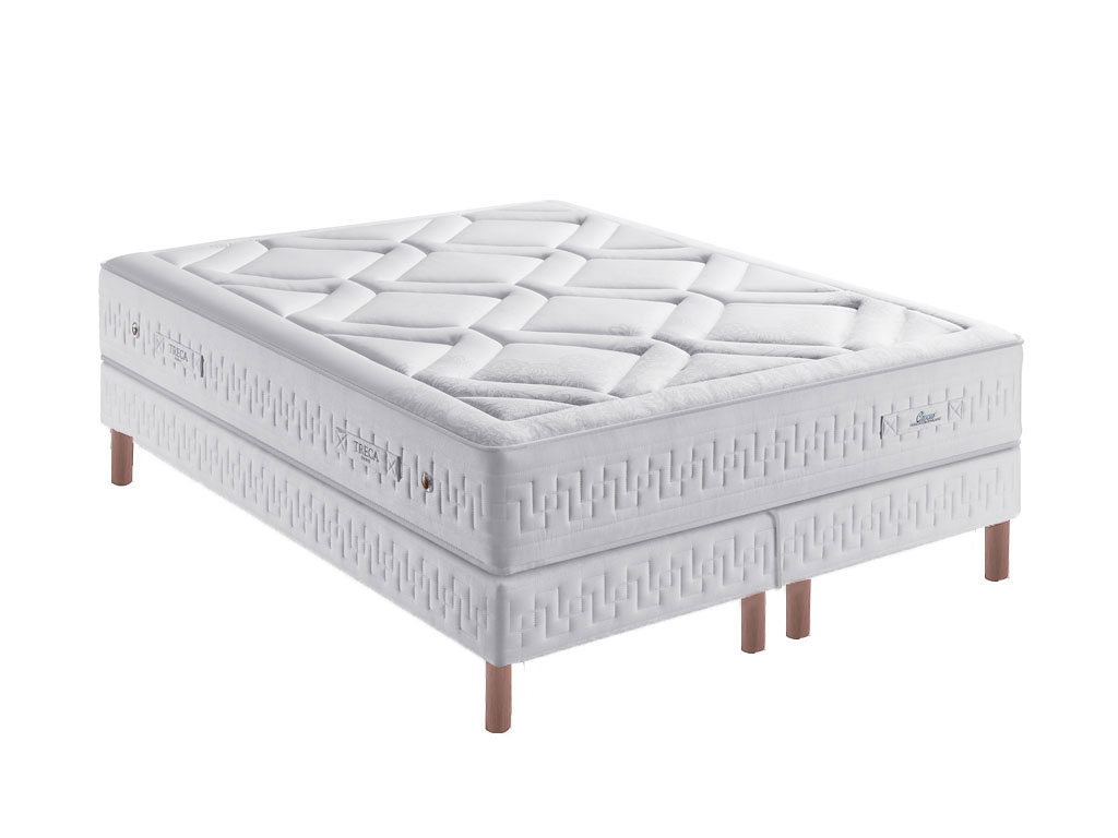 Ensemble Treca Matelas Crocus + sommier + pieds