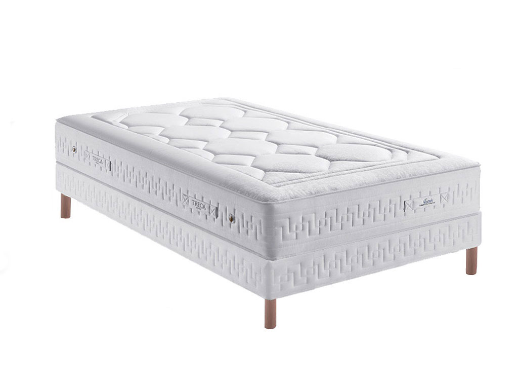 Ensemble Treca matelas Jasmin + sommier + pieds