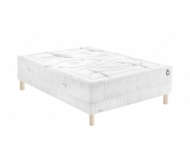 Ensemble Bultex matelas Lightness + sommier + pieds 160x190