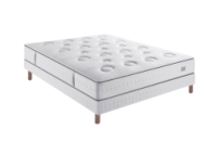 Ensemble Simmons First S4 Confortspring Visco + sommier + pieds 140x190
