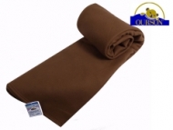 Couverture polaire Thermotec Ourson 450 gr Chocolat 180x220