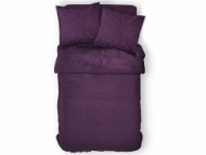 Housse de couette 100% coton 57 fils coloris Deep Purple 220x240