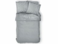 Housse de couette 100% coton 57 fils coloris Zinc 140x200