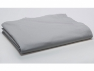 Drap plat 100% coton 57 fils coloris Zinc 240x300