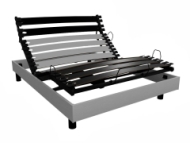 Sommier électrique First mono finition bois 120x190