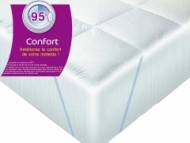 Sur-matelas de confort Bleu Calin 90x190cm