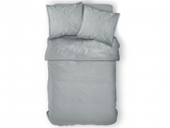 Housse de couette 100% coton 57 fils coloris Zinc