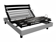 Sommier électrique First mono finition bois