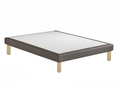 Sommier tapissier TRECA Lattes Déco Ht 17cm + pieds
