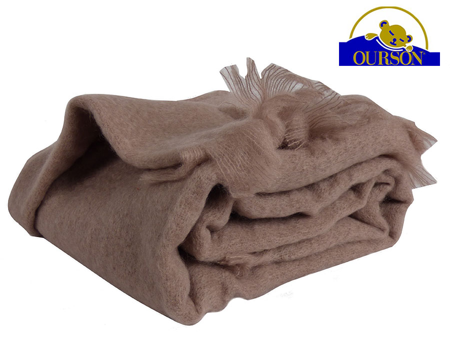 Couverture Mohair Ourson 320g Taupe