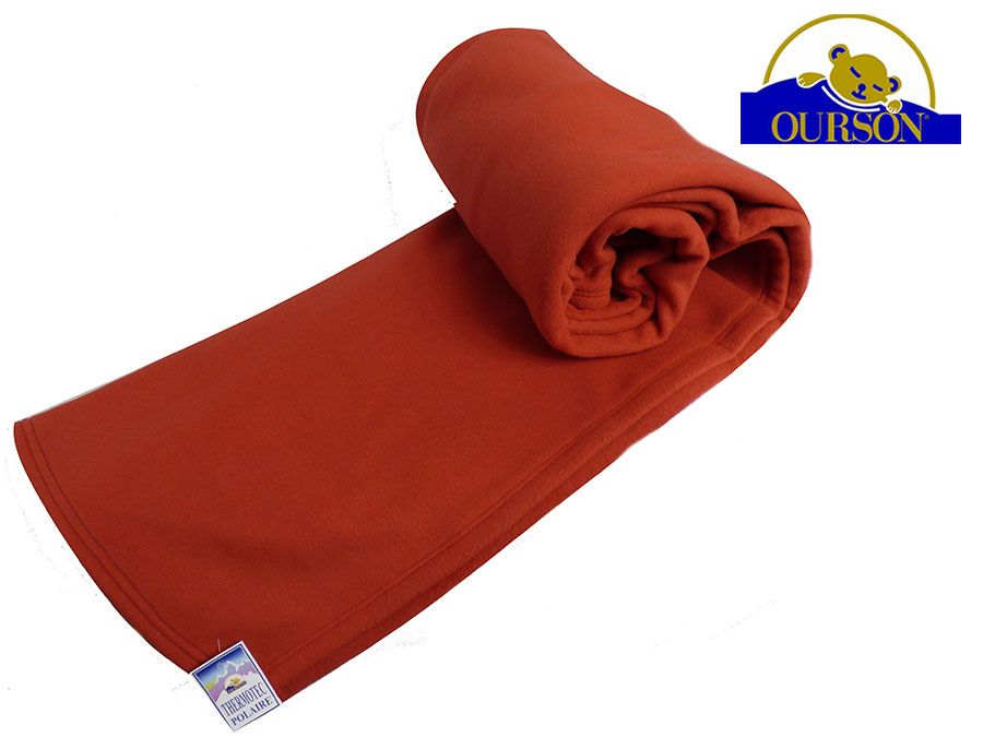 Couverture polaire Thermotec Ourson 450 gr Bengale 220x240